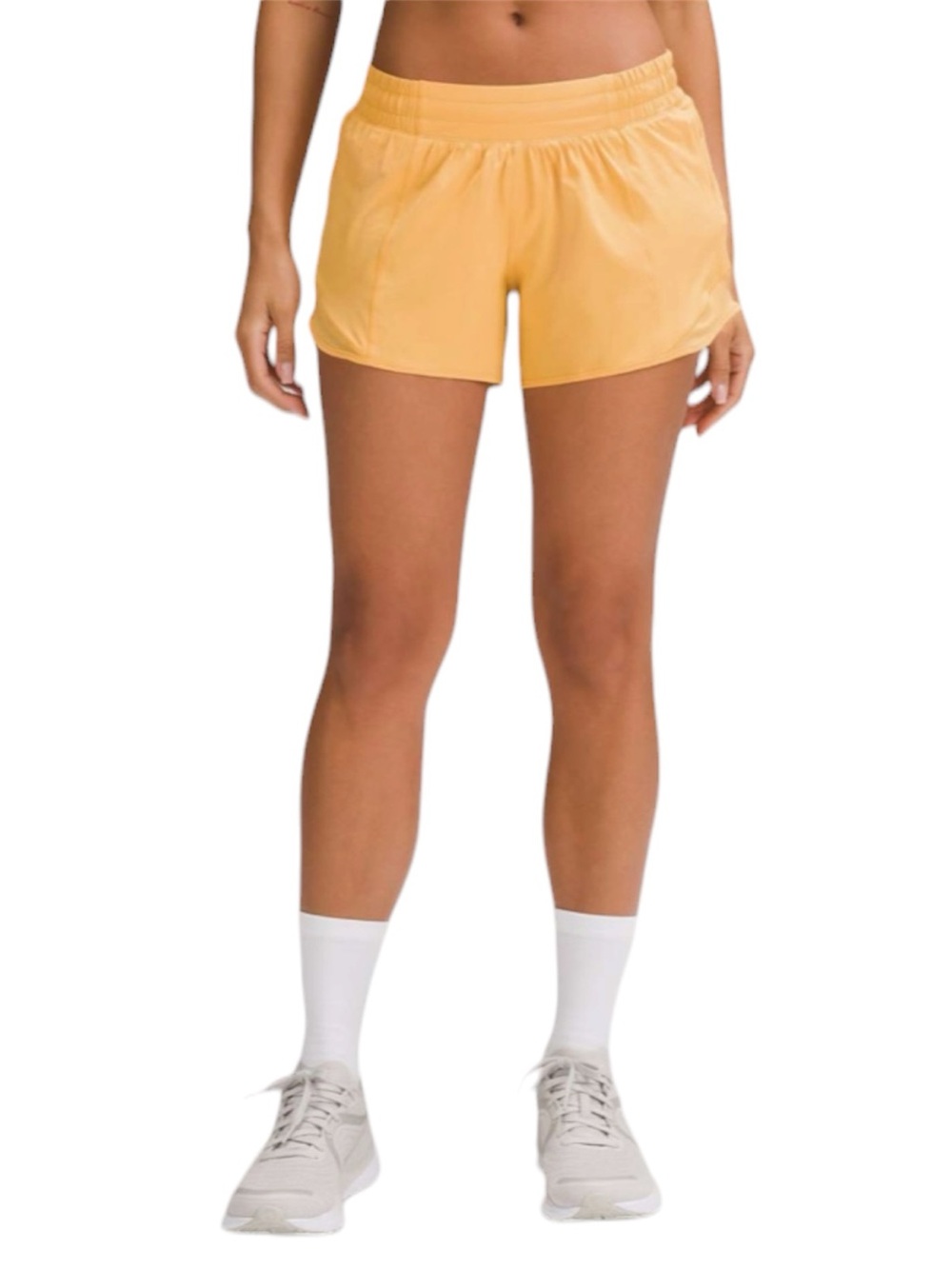Lululemon Hotty Hot Low-Rise Lined Short 4" Mango Dream Size 6